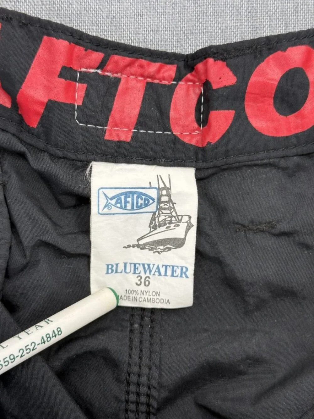 AFTCO Bluewater Fishing Board Shorts Mens 36 9